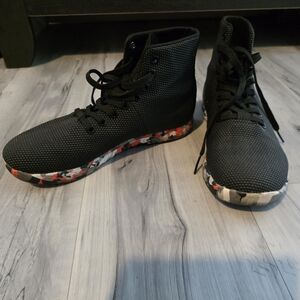 NOBULL Black Athletic Shoes with Multicolor Sole